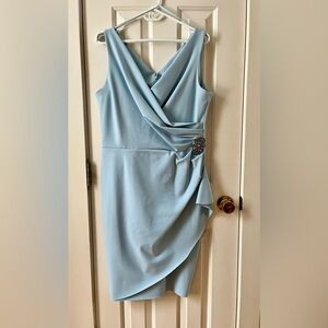 Alex Evenings Ice Blue Party Dress